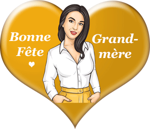 Gif animé bonne fête grands mères coeur